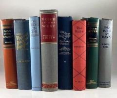 Lot of 10 Vintage Old Rare Antique Hardcover Books - Mixed Color - Random